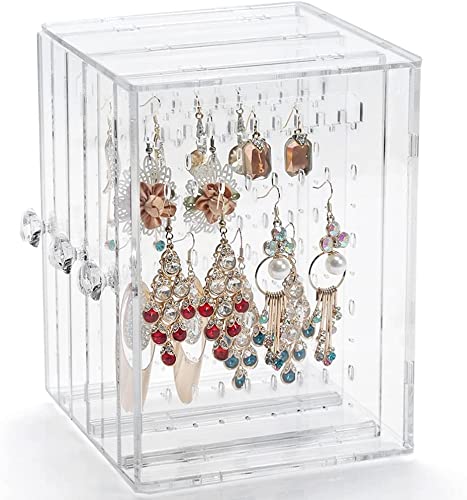 Amazon｜三つの収納板 大容量 249個収納ホール ピアス収納ケース